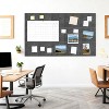 Large Cork Board for Wall,59" x 36",Black Bulletin Board,15 Pack Felt Wall Tiles,for Office, with 30 Pushpins,Pin Board for Home Office Classroom - 2 of 4