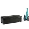 CAVINAS Faux Leather Storage Ottoman Bench,Upholstered Ottoman with Stitching Design for Living Room,Bedroom - 4 of 4