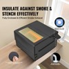 VEVOR Laser Engraver Enclosure, 31.5 x 31.5 x 19.6", Flame Retardant and Fireproof Protective Cover, with Exhaust Fan and Pipe, Black - 4 of 4