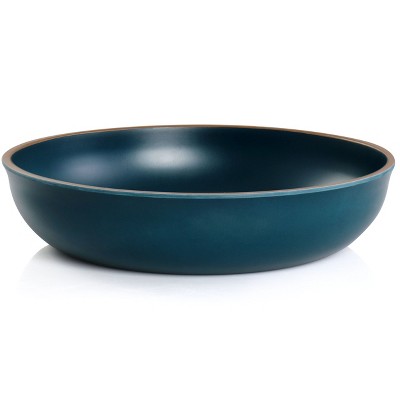 Matte Teal Melamine 12-Piece Dinnerware Set for 4