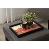 Amanti Art In the Sun Decorative Wood Ottoman/Coffee Table Tray 13x19 Inch - 4 of 4