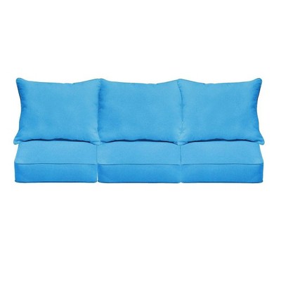 blue outdoor cushion
