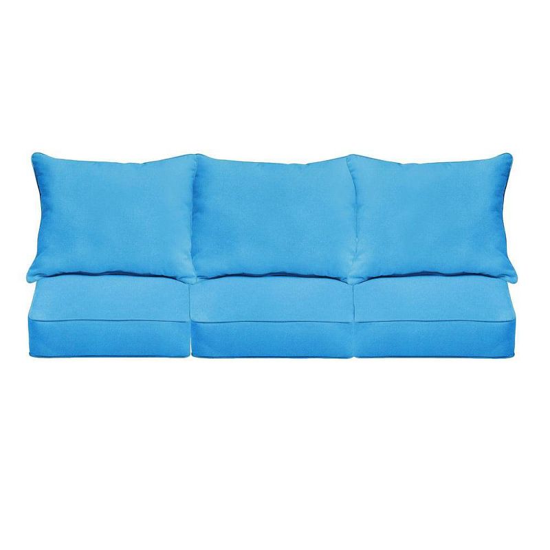 Sunbrella Outdoor Seat Cushion Capri Blue, 1 of 8