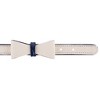 PoisePup – Luxury Pet Dog Bow Tie – Soft Premium Leather Bowtie for Small and Large Dogs - Hot Marine - 2 of 3