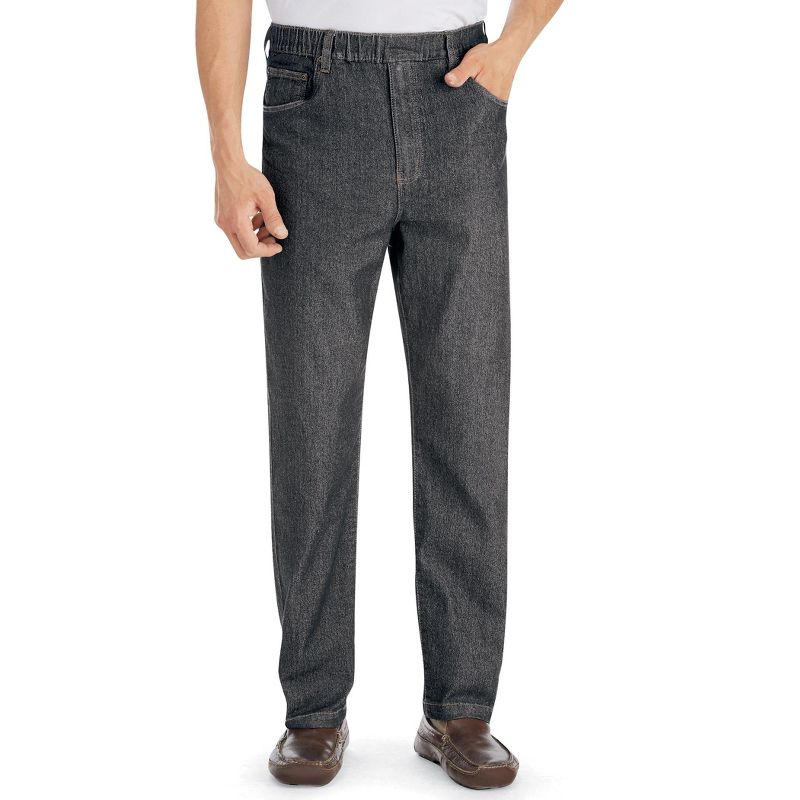 Collections Etc Men's Pull-on Jeans, 3 of 5