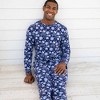 Lev Baby Men's Viscose from Bamboo Jogger Pajama Pants – Hockey Print Blue - 3 of 3