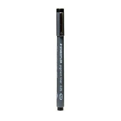 Staedtler Pigment Liner 0.05 mm black [Pack of 5] 60471-PK5