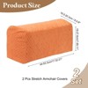 Unique Bargains Non-Slip Stretch Jacquard Couch Armrest Slipcovers 2 Pcs - 2 of 4