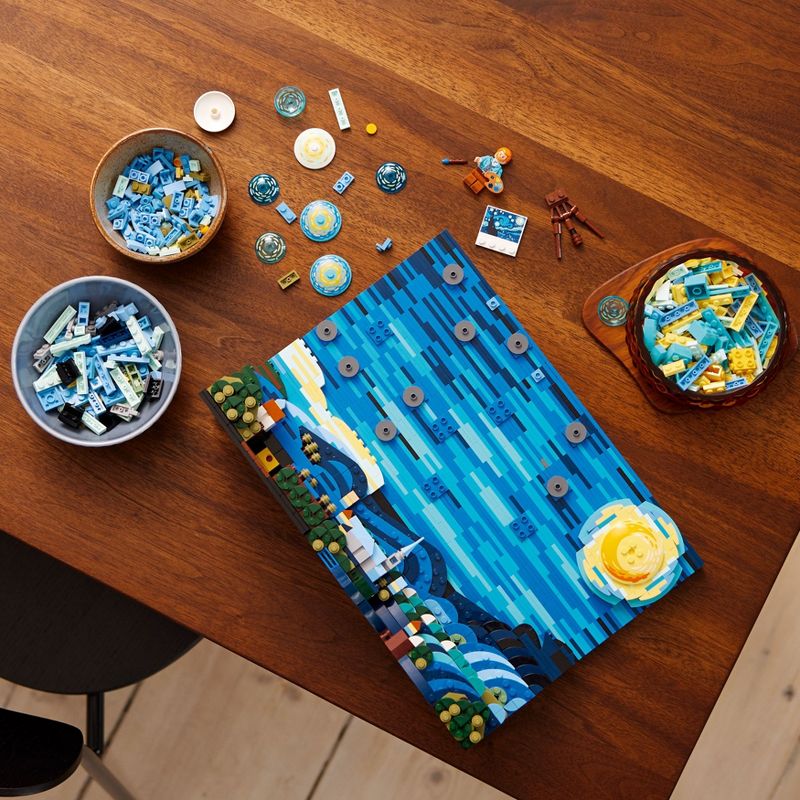LEGO Ideas Vincent van Gogh - The Starry Night Art Set 21333, 6 of 10