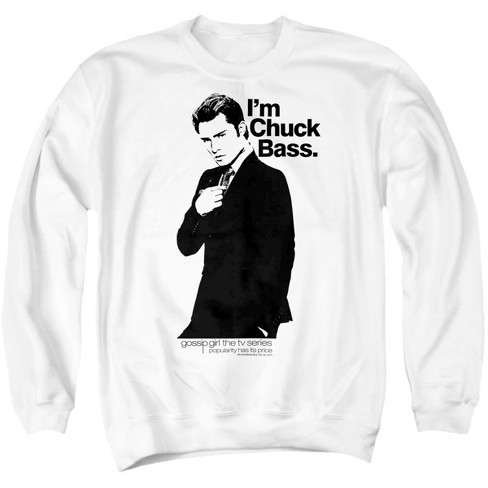 Gossip Girl Im Chuck Bass Unisex Adult Crewneck Sweatshirt White 2X Large