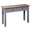vidaXL Console Table Gray 43.3 in.x15.7 in.x28.3 in. Solid Pine Wood Panama Range - 4 of 4