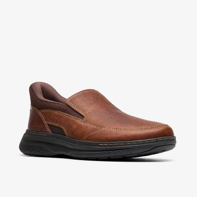 Clarks Mens Craftwell Step Brown Tumbled Shoes 9 Wide — фото 4