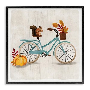 Stupell Industries Squirrel on Autumnal Bicycle, 12" x 12" - 1 of 4
