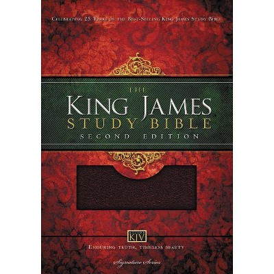 Study Bible-KJV - 2nd Edition,Large Print by  Thomas Nelson (Leather Bound)