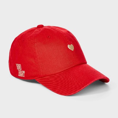 Kind Heart Embroidered Baseball Hat - Universal Thread™ Red