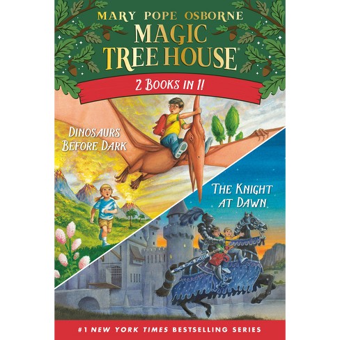 Magic Tree House 2-In-1 Bindup: Dinosaurs Before Dark/The Knight at Dawn -  (Magic Tree House (R)) by Mary Pope Osborne (Paperback)