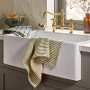 Set of 2 Kitchen Towels Green Striped/Green Gingham - Hearth & Hand™ with Magnolia - 2 of 3