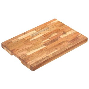 vidaXL Chopping Board 19.7 in.x13.8 in.x1.6 in. Solid Wood Acacia - 1 of 4