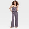 Women's Luxury Collection Shadow Striped Satin Pajama Pants - Auden™ - 3 of 4