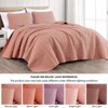 FIONECA Oversized 3 Piece Quilted Bedspread Set Includes Bedspread Matching Shams For Versatile Bedroom Styling - 2 of 4