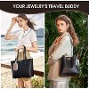 HTUTWOO Small Mini Jewelry Travel Case, Velvet Portable For Rings Necklaces Earrings Bracelet Storage Box Convenient For Traveling - 3 of 4