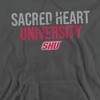 Sacred Heart University Official Stacked Adult Pull-Over Hoodie, Black - image 2 of 4