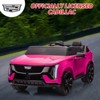 2 Seater Ride on Car for Kids, 24V Licensed Cadillac Electric Car Toy, Ride on Truck with Remote Control, Suspension, Music, LED - 3 of 4