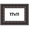 PosterPalooza | 3.5" Wide Ornate Black Picture Frame - UV Acrylic, Backing Board, Hanging Hardware Included - 2 of 4