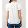 Women's Brenna Mock Neck Ruffle Blouse - SUGARLIPS - image 2 of 4