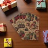Unique Bargains Gift Wrap Paper Christmas Yellow Kraft 27.56"x19.69" 5Pcs - 2 of 4
