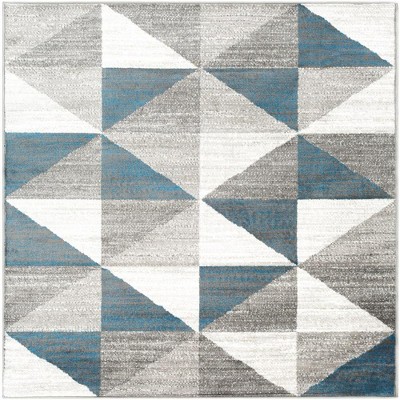 Mark & Day Davidson Woven Indoor Area Rugs Sky Blue/Navy