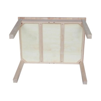 Eco-Friendly Mission Style Unfinished Wood Kids' Craft Table with Storage