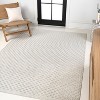 JONATHAN Y Finn High-Low Modern Minimalist Checkered Monotone Indoor/Outdoor Area Rug - 3 of 4