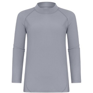 Boy's UPF 50+ Long Sleeve Rash Guard Swim Shirt Quick Dry Lightweight Swimsuit Youth SPF Fishing Hiking Sun Shirts for 5-14Years - 1 of 4