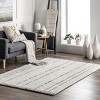 Nuloom Mazie Striped 5x8 Indoor Area Rug for Living Room Bedroom Dining Room Kitchen, Ivory - 2 of 4