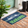 Evergreen NFL Seattle Seahawks Embossed Mat Cross Hatch Indoor and Outdoor Doormat - image 2 of 3