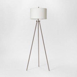 Ellis Collection Tripod Floor Lamp Nickel Lamp Only - Project 62