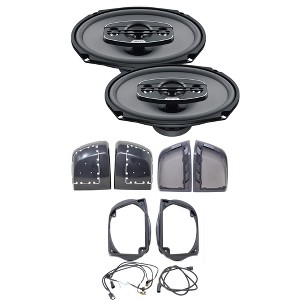 Hertz X690 6X9" Coaxial Speakers with HD14H Motorcycle Lid Kit with wires - 1 of 4
