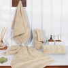 American Soft Linen 4 Piece 100% Cotton 16x28" Salem Hand Towel Set - 2 of 4
