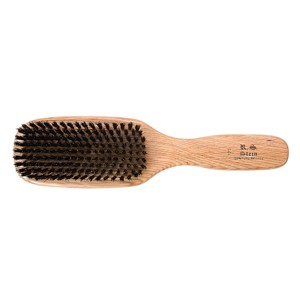 Bass Brushes - Men's Hair Brush Wave Brush with 100% Pure Premium Natural Boar Bristle FIRM Natural Wood Handle 9 Row/Wave Style Oak Wood - 1 of 4