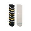 Stance Men's Wavy Crew Socks - Heathered Yellow 6-12 - 2 of 4
