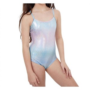 Girl Kids Textured Round Neck One Piece Swimsuit - Gottex - 1 of 4