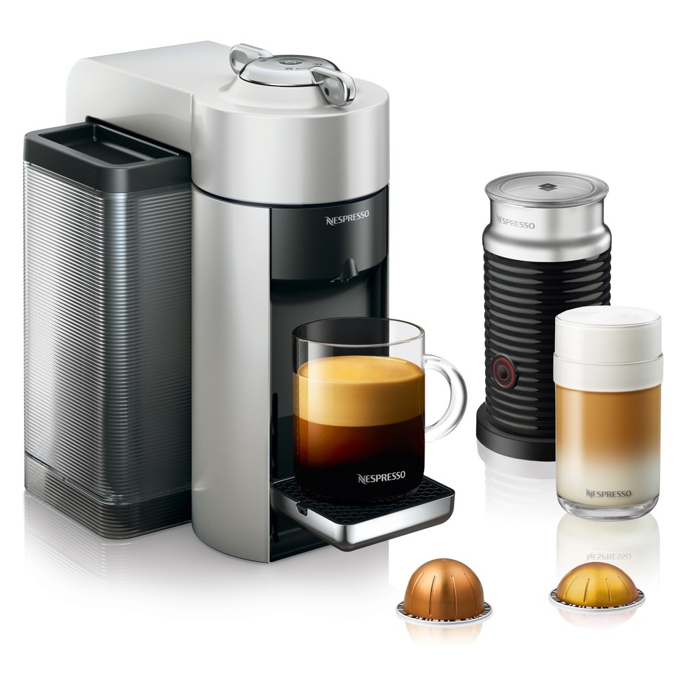 Nespresso Evoluo Coffee and Espresso Maker by De'Longhi with Aeroccino