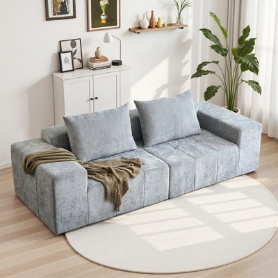 Modern 107"  Oversized Sectional Sofa Couch with Pillows for Living Room