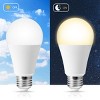 DORESshop 60-Watt Equivalent 9-Watt A19 E26 Base Non-Dimmable Blue LED Colored Light Bulb (6-Pack) - 2 of 4