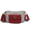 MKF Collection Ciri Crossbody Women's Double Bag Versatile, Monogram Design by Mia K - 2 of 4