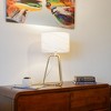 GDFStudio Dorothy Modern 22" Metal Table Lamp with Marbling Round Shade - 3 of 4