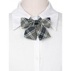 INSPIRE CHIC Women's Pre-tied Colorful Plaid Elastic Strap Party Costume Bow Ties - 4 of 4