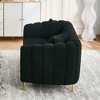 GDFStudio Modern Upholstered Chenille Loveseat Sofa with Metal Legs - 4 of 4