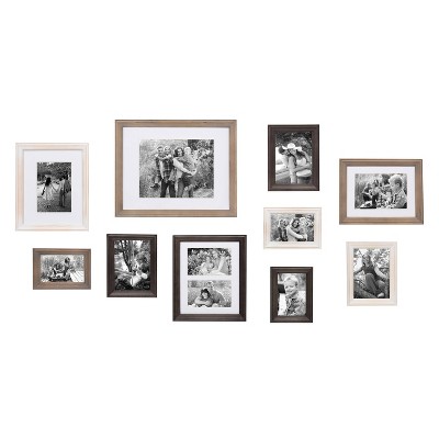 US Pride Furniture 11x14 inch Wood Picture Frame - Set of 4 (Set of 4) Black